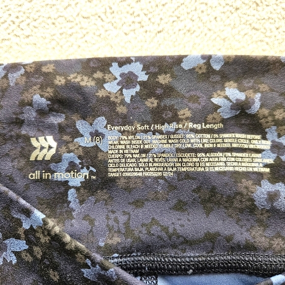 NWT Cat&Jack Denim Shorts and All in Motion Floral Leggings Size S(6-7) and M(8) - Picture 3 of 8